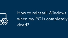 Wie kann ich Fenster neu installieren, wenn mein PC völlig tot ist?