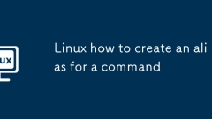 Linux how to create an alias for a command