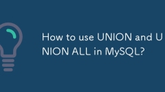 Comment utiliser Union et Union dans MySQL?
