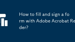 Comment remplir et signer un formulaire avec Adobe Acrobat Reader?
