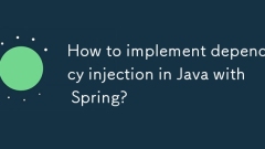 How to implement dependency injection in Java with Spring?