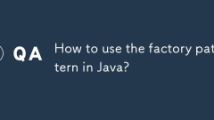 How to use the factory pattern in Java?