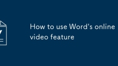 Cara Menggunakan Ciri Video Dalam Talian Word