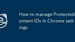 So verwalten Sie geschützte Inhalt -IDs in Chromeinstellungen