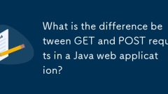 What is the difference between GET and POST requests in a Java web application?