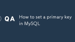 Comment définir une clé primaire dans MySQL
