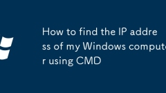 How to find the IP address of my Windows computer using CMD