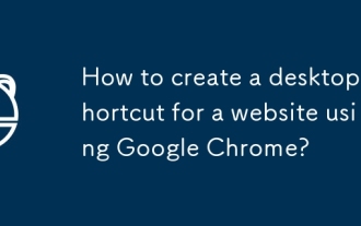 How to create a desktop shortcut for a website using Google Chrome?