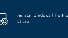 USBなしでWindows 11を再インストールします