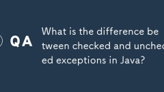 What is the difference between checked and unchecked exceptions in Java?