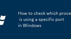 How to check which process is using a specific port in Windows