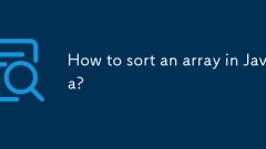 How to sort an array in Java?