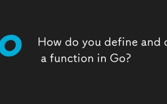 Comment définissez-vous et appelez-vous une fonction dans Go?