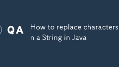 How to replace characters in a String in Java
