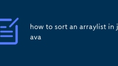 how to sort an arraylist in java