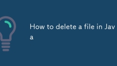 How to delete a file in Java