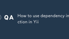 How to use dependency injection in Yii