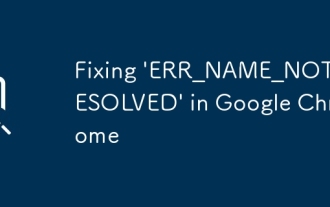 在Google Chrome中修復' err_name_not_resolved”