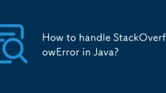 How to handle StackOverflowError in Java?