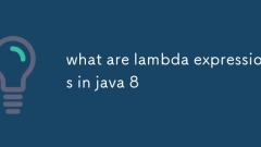 what are lambda expressions in java 8