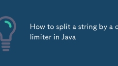 How to split a string by a delimiter in Java