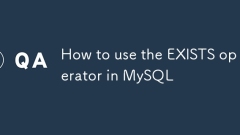Comment utiliser l'opérateur existant dans mysql
