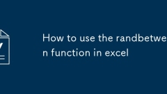 Cara menggunakan fungsi randbetween di excel