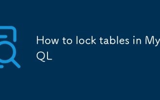 Cara mengunci jadual di mysql