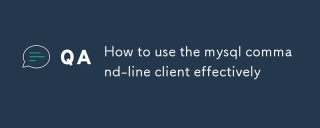 How to use the mysql command-line client effectively