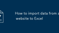 Cara mengimport data dari laman web ke Excel