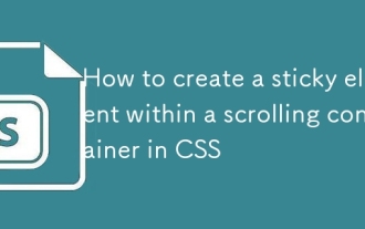 Cara membuat elemen melekit dalam bekas menatal di CSS