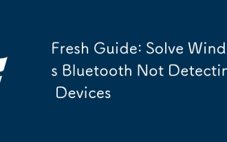 Panduan Segar: Selesaikan Windows Bluetooth Tidak Mengesan Peranti