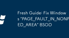 Fresh Guide: Fix Windows 'PAGE_FAULT_IN_NONPAGED_AREA” BSOD