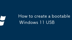 How to create a bootable Windows 11 USB
