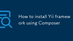 How to install Yii framework using Composer
