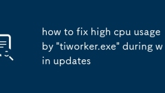 how to fix high cpu usage by 'tiworker.exe' during win updates