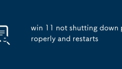 win 11 not shutting down properly and restarts