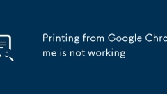 Printing from Google Chrome is not working