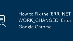 Cara Memperbaiki Kesalahan 'ERR_NETWORK_CHANGED' di Google Chrome