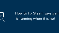 Cara Memperbaiki Steam Mengatakan Permainan Berjalan Apabila Tidak