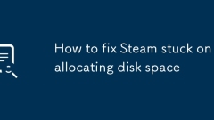 Cara Memperbaiki Steam Terjejas Memperuntukkan Ruang Cakera