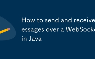 How to send and receive messages over a WebSocket in Java