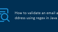 How to validate an email address using regex in Java