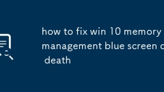 Cara Memperbaiki Win 10 Memory Management Blue Screen of Death