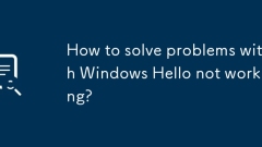 How to solve problems with Windows Hello not working?