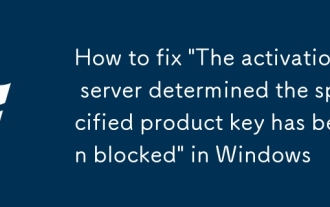 Cara Memperbaiki 'Pelayan Pengaktifan ditentukan kunci produk yang ditentukan telah disekat' di Windows