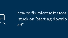 how to fix microsoft store stuck on 'starting download'