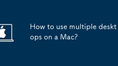 How to use multiple desktops on a Mac?