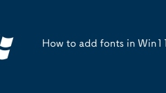 How to add fonts in Win11