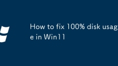 How to fix 100% disk usage in Win11